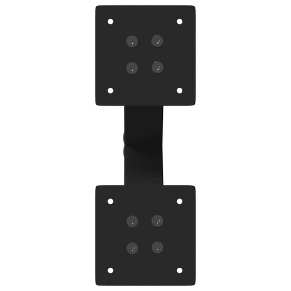 vidaXL sofabordsben X-formet 2 stk. sort 38 x (42-43) cm stål