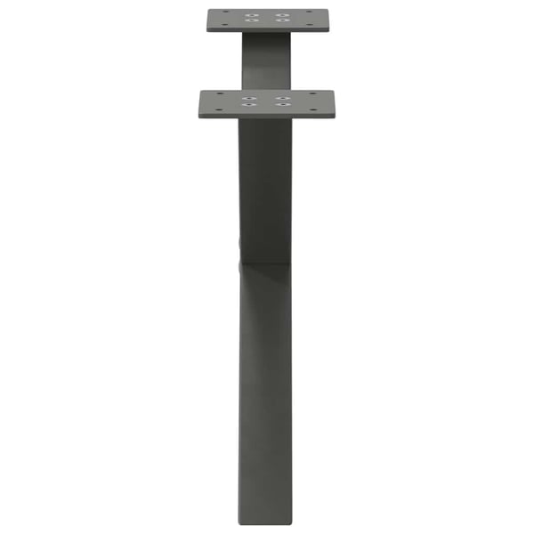 vidaXL Salongbordben X-formet 2 stk antrasitt 60x(30-31) cm stål