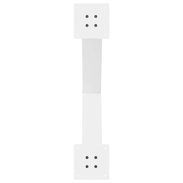 vidaXL Spisebordben X-formet 3 stk hvit 80 x (72-73) cm stål