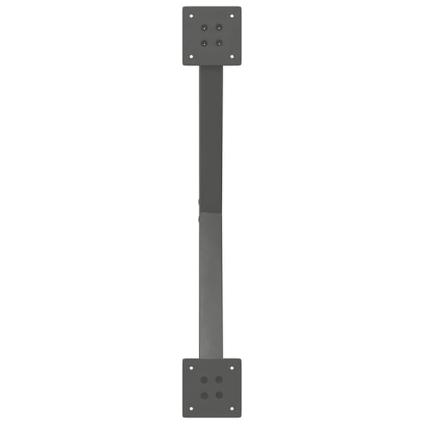 vidaXL Spisebordben X-formet 2 stk antrasitt 70 x (72-73) cm stål