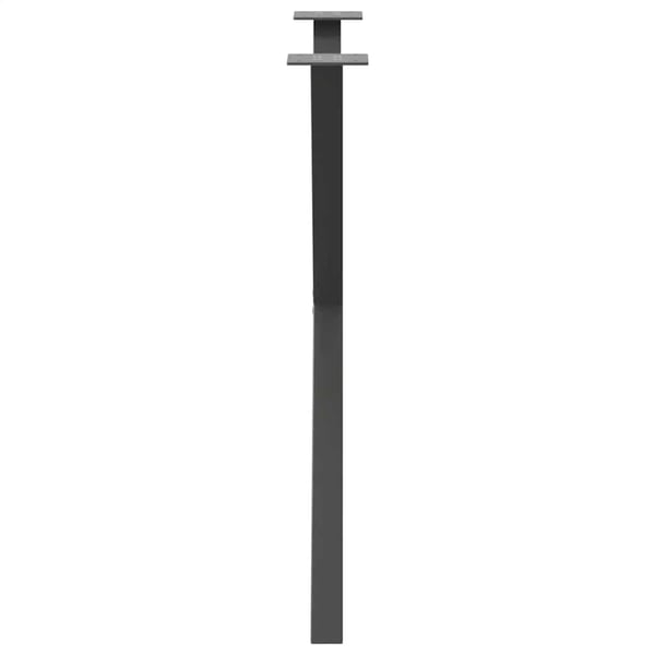 vidaXL Spisebordben X-formet 2 stk antrasitt 80x(72-73) cm stål