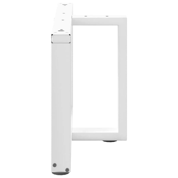 vidaXL Salongbordben T-formet 2 stk hvit 70x25x(42-43) cm stål