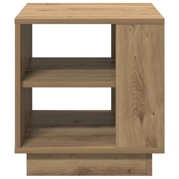 vidaXL Salongbord artisan eik 40x40x43 cm konstruert tre
