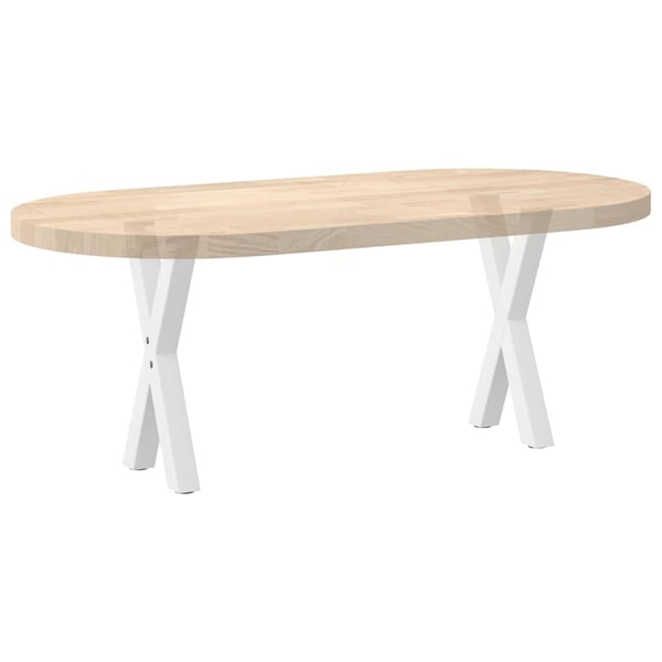 vidaXL sofabordsben X-formet 2 stk. hvid 28 x (42-43) cm stål