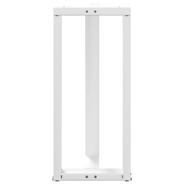 vidaXL barbordsben T-formet 2 stk. hvid 50x35x(90-91) cm stål
