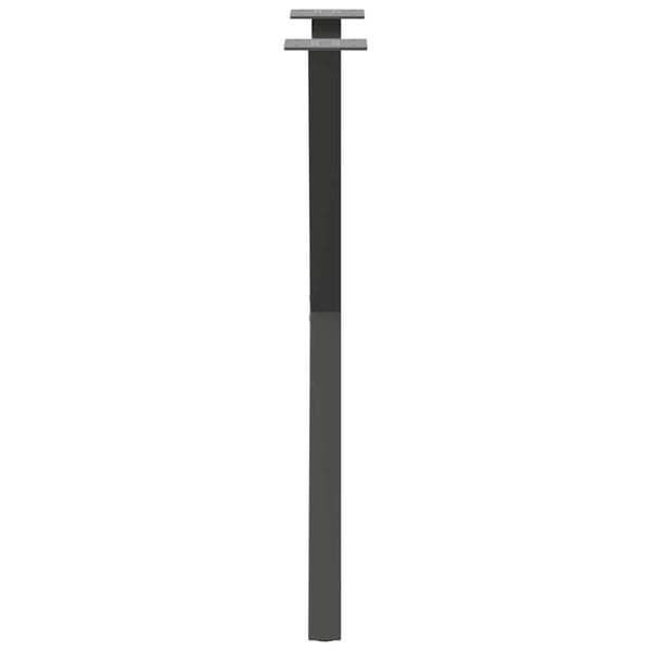 vidaXL Spisebordben X-formet 2 stk antrasitt 57 x (72-73) cm stål