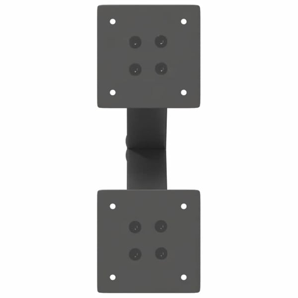vidaXL Salongbordben X-formet 2 stk antrasitt 28 x (42-43) cm stål