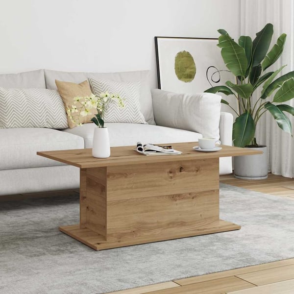 vidaXL Salongbord artisan eik 102x55,5x40 cm konstruert tre