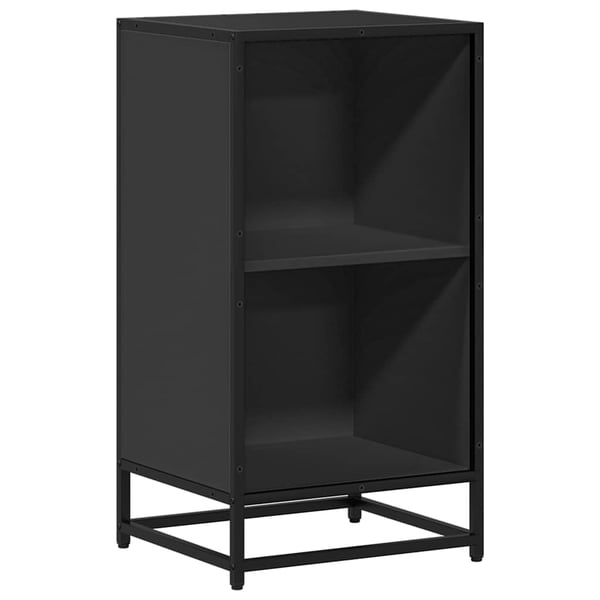 vidaXL Bokhylle svart 40x35x76 cm konstruert tre