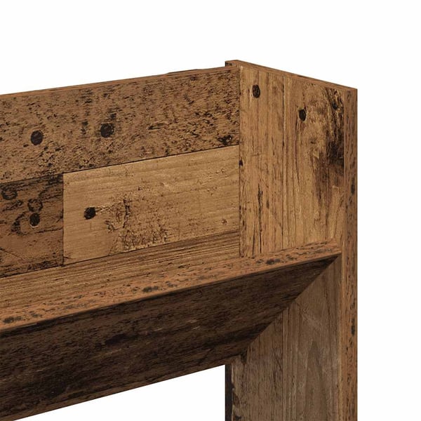 vidaXL Seinäkenkäkaappi vanha puu 80x18x90 cm tekninen puu