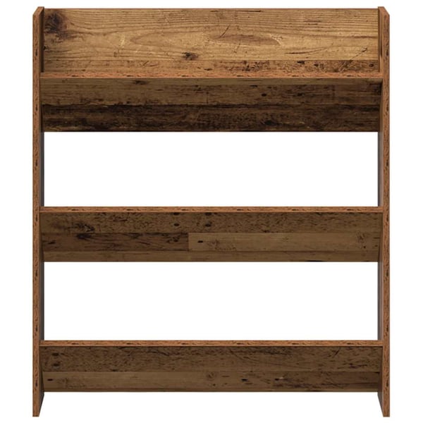 vidaXL Seinäkenkäkaappi vanha puu 80x18x90 cm tekninen puu