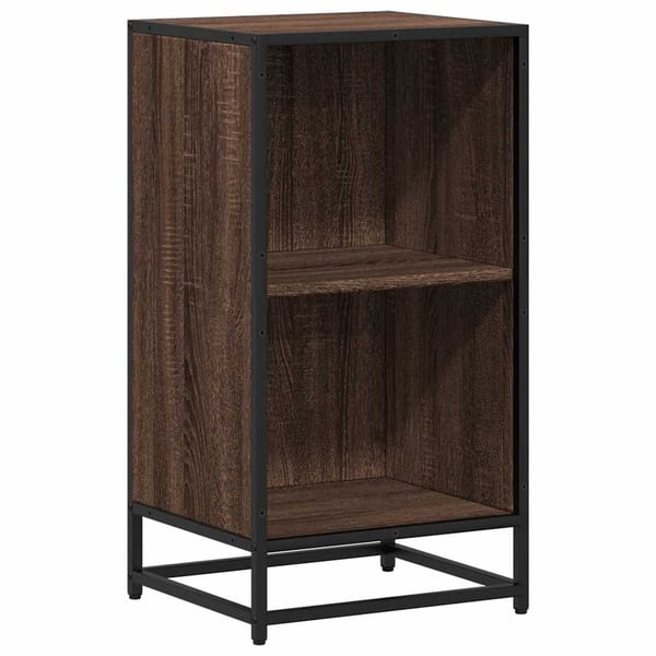 vidaXL Bokhylle brun eik 40x35x76 cm konstruert tre