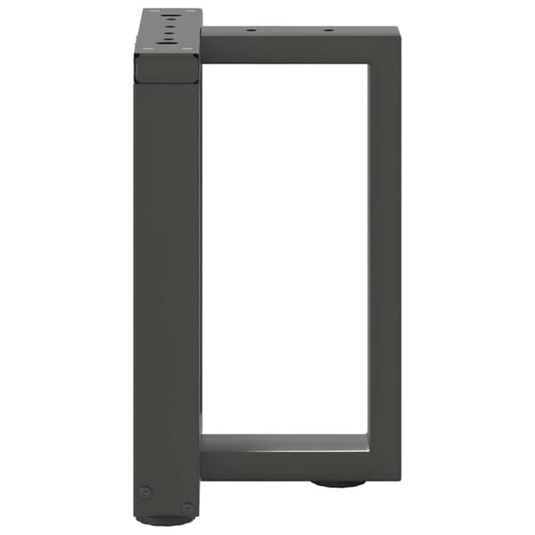 vidaXL Salongbordben T-formet 2 stk antrasitt 38x25x(42-43) cm stål