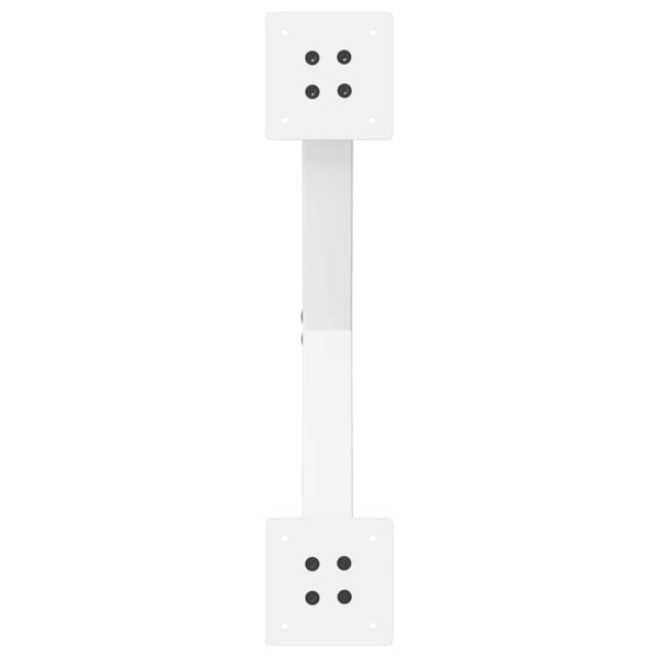 vidaXL Salongbordben X-formet 2 stk hvit 60 x (30-31) cm stål