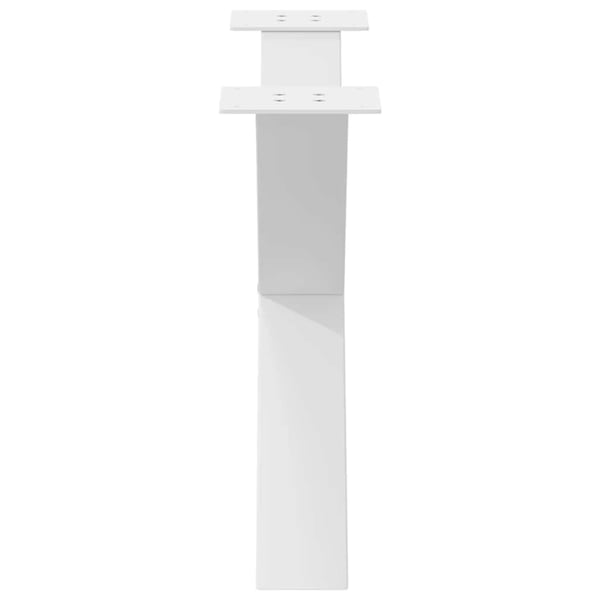 vidaXL Salongbordben X-formet 2 stk hvit 70 x (42-43) cm stål