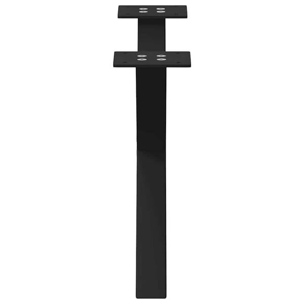 vidaXL sofabordsben X-formet 2 stk. sort 50x(30-31) cm stål