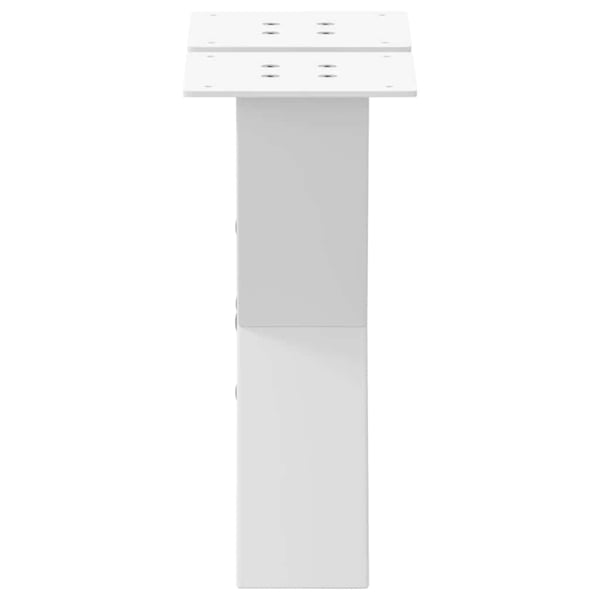 vidaXL Salongbordben X-formet 2 stk hvit 40x(30-31) cm stål