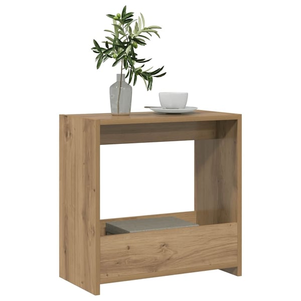 vidaXL Sidebord artisan eik 50x26x50 cm konstruert tre