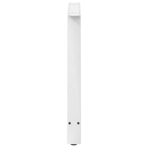 vidaXL Spisebordben A-formet 2 stk hvit 90 x (72-73) cm stål