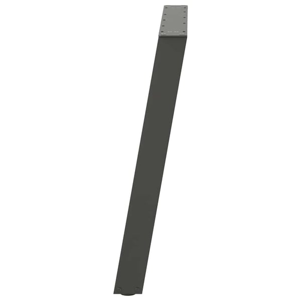 vidaXL Spisebordben U-formet 2 stk antrasitt 90 x (72-73) cm stål