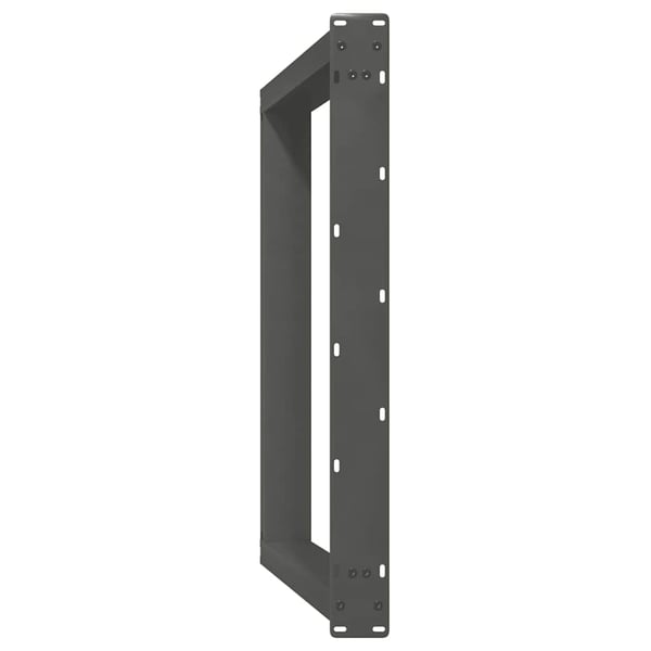 vidaXL Spisebordben U-formet 2 stk antrasitt 100x(72-73) cm stål