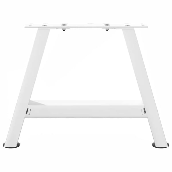 vidaXL sofabordsben A-formet 2 stk. hvid 40x(30-31) cm stål