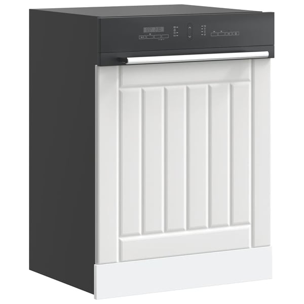 vidaXL opvaskemaskinepanel Lucca konstrueret træ hvid