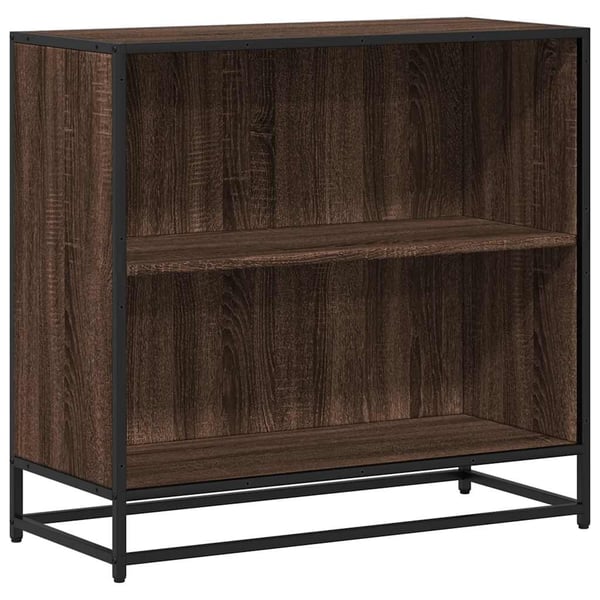 vidaXL Bokhylle røkt eik 60x35x76 cm konstruert tre