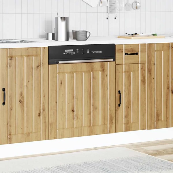 vidaXL Oppvaskmaskin Lucca artisan eik konstruert tre