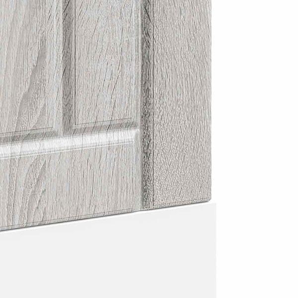 vidaXL opvaskemaskinepanel Lucca konstrueret træ grå sonoma