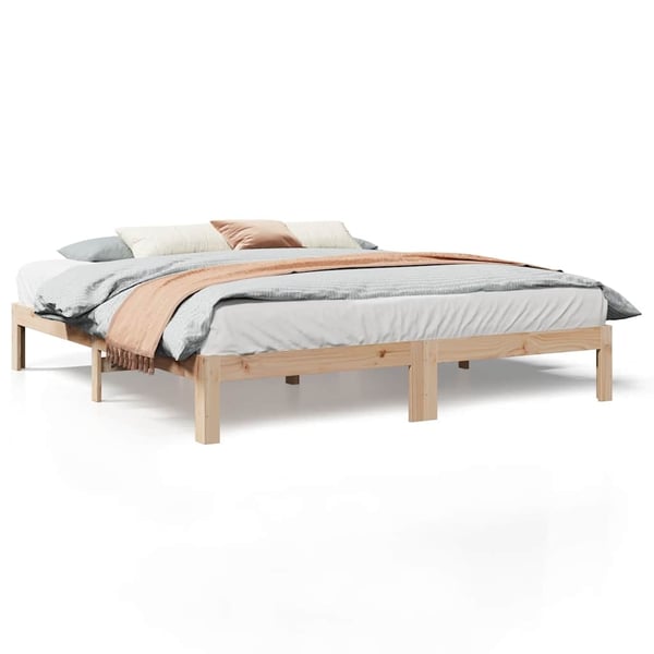vidaXL Sengeramme uten madrass 180x200 cm heltre furu
