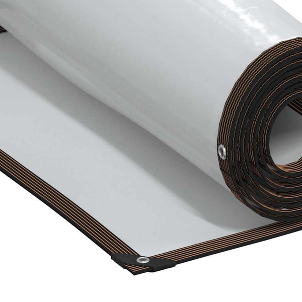 vidaXL Klar presenning med maljer 2x2 m polyetylen