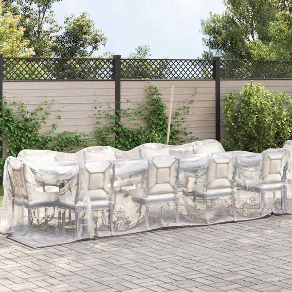 vidaXL kirkas suojapeite silmukoilla 2x12 m polyeteeni