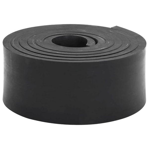 vidaXL Gummikant för snöplog svart 300x8x1 cm