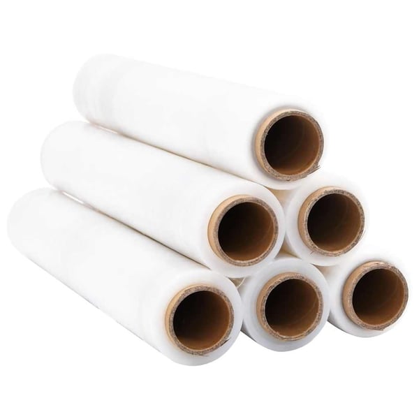 vidaXL Strækfilm 6 stk gennemsigtige 23 μm 50 cm x 300 m