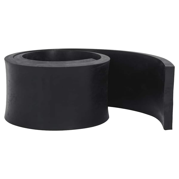 vidaXL kumireuna lumiauralle Musta 200x15x2 cm