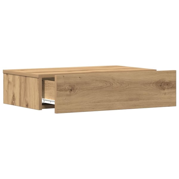 vidaXL Nattbord artisan eik 60x35 cm konstruert tre