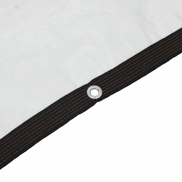 vidaXL kirkas suojapeite silmukoilla 2x8 m polyeteeni