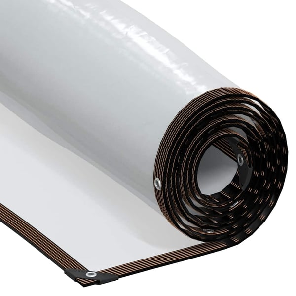 vidaXL Klar presenning med maljer 1x8 m polyetylen