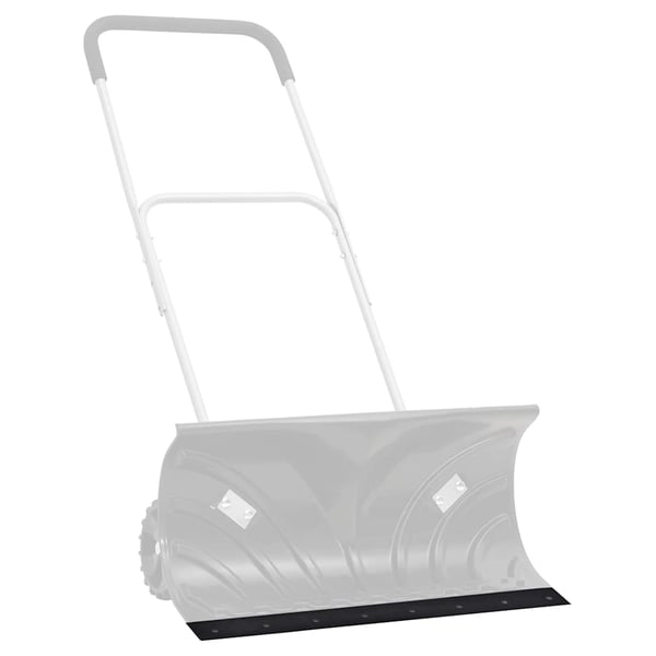vidaXL gummikant til sneplov 180x15x1 cm sort