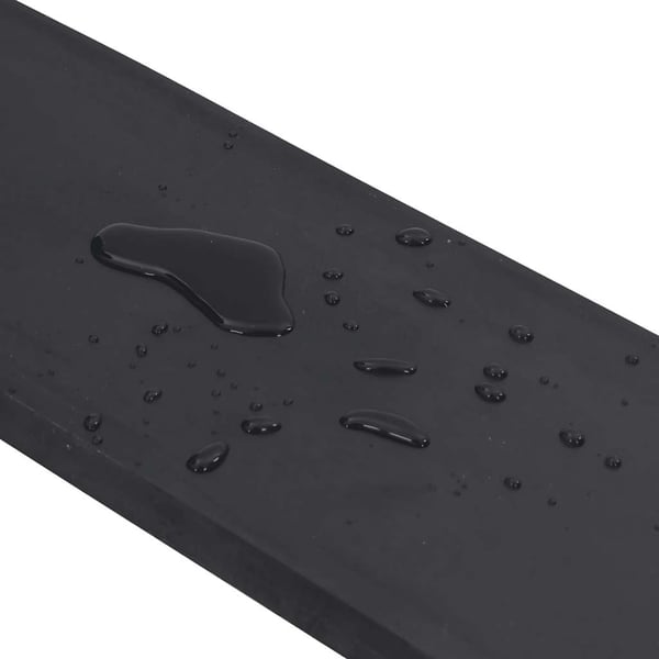 vidaXL gummikant til sneplov 250x15x2 cm sort