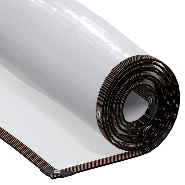 vidaXL Klar presenning med maljer 3x10 m polyetylen