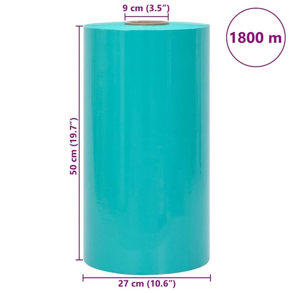 vidaXL Sträckfilm för lantbruk grön 25 μm 50 cm x 1800 m