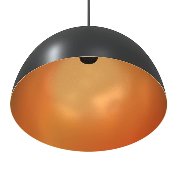 vidaXL Pendellamper 2 stk høydejusterbar E27 svart Ø 30 cm metall