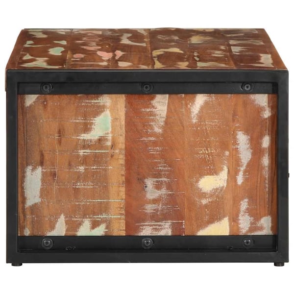 vidaXL sofabord 90x50x36 cm massivt genbrugstræ flerfarvet