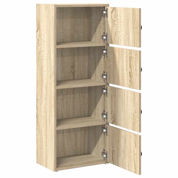 vidaXL Bokhylle sonoma eik 40x24x102 cm konstruert tre