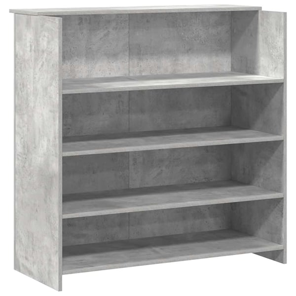 vidaXL Resepsjonspult betonggrå 180x50x103,5 cm konstruert tre