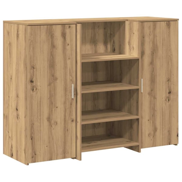 vidaXL Resepsjonspult artisan eik 135x50x103,5 cm konstruert tre