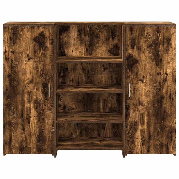 vidaXL receptionsskranke 135x50x103,5 cm røget egetræsfarve