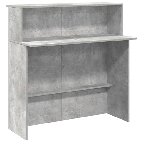 vidaXL receptionsskranke 200x50x103,5 cm konstrueret træ beton grå